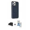 MARSİLYAN™- iPhone 15 Pro Kılıf Çekirdek Modern Prime - Şeffaf Royal Nano Ekran Koruyucu + Raze Metal Kamera Lens - TMGI