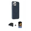 MARSİLYAN™- iPhone 15 Pro Kılıf Çekirdek Modern Prime - Siyah Buffer Hayalet Cam Ekran Koruyucu + Raze Metal Kamera Lens - LT