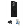 MARSİLYAN™- iPhone 15 Pro Kılıf Çekirdek Yansıma Prime - Şeffaf Royal Nano Ekran Koruyucu + Raze Metal Kamera Lens - GS