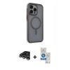 MARSİLYAN™- iPhone 15 Pro Kılıf Çekirdek Yansıma Prime - Şeffaf Royal Nano Ekran Koruyucu + Raze Metal Kamera Lens - GS