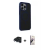 MARSİLYAN™- iPhone 15 Pro Kılıf Çekirdek Yansıma Prime - Siyah Bilvis 3D Mat Cam Ekran Koruyucu + Raze Metal Kamera Lens - LT