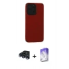 MARSİLYAN™- iPhone 15 Pro Kılıf Doruk Asil Koleksiyonu - Siyah Bilvis 5in1 3D Magic Cam Ekran Koruyucu + Raze Metal Kamera Lens - LT