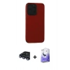 MARSİLYAN™- iPhone 15 Pro Kılıf Doruk Asil Koleksiyonu - Siyah Bilvis 5in1 5D Magic Hayalet Cam Ekran Koruyucu + Raze Metal Kamera Lens - LT