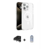 MARSİLYAN™- iPhone 15 Pro Kılıf Doruk Doku Özel Seri - Siyah Joko Magic 5D Cam + Raze Metal Kamera Lens - GS