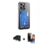 MARSİLYAN™- iPhone 15 Pro Kılıf Doruk Klasik Koleksiyonu - Siyah 3D Antistatik Mat Seramik Nano Ekran Koruyucu + Raze Metal Kamera Lens - LT