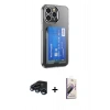 MARSİLYAN™- iPhone 15 Pro Kılıf Doruk Klasik Koleksiyonu - Siyah Bilvis 3D Mat Cam Ekran Koruyucu + Raze Metal Kamera Lens - LT