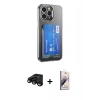 MARSİLYAN™- iPhone 15 Pro Kılıf Doruk Klasik Koleksiyonu - Siyah Bilvis 3D Mat Cam Ekran Koruyucu + Raze Metal Kamera Lens - SH