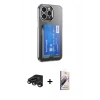MARSİLYAN™- iPhone 15 Pro Kılıf Doruk Klasik Koleksiyonu - Siyah Bilvis 3D Mat Cam Ekran Koruyucu + Raze Metal Kamera Lens - TMGI