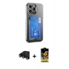 MARSİLYAN™- iPhone 15 Pro Kılıf Doruk Klasik Koleksiyonu - Siyah Buffer Cam Ekran Koruyucu + Raze Metal Kamera Lens - SH
