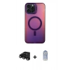 MARSİLYAN™- iPhone 15 Pro Kılıf Doruk Klasik Prime - Siyah Joko Magic 5D Cam + Raze Metal Kamera Lens - SH