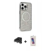 MARSİLYAN™- iPhone 15 Pro Kılıf Eksen Çizgi - Siyah Joko 5D Cam + Raze Metal Kamera Lens - GS