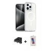 MARSİLYAN™- iPhone 15 Pro Kılıf Eksen Doku Koleksiyonu - Siyah Joko 5D Cam + Raze Metal Kamera Lens - GS