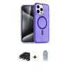 MARSİLYAN™- iPhone 15 Pro Kılıf Eksen Doku Koleksiyonu - Siyah Joko Magic 5D Cam + Raze Metal Kamera Lens - TMGI