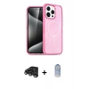 MARSİLYAN™- iPhone 15 Pro Kılıf Eksen Doku Koleksiyonu - Siyah Joko Magic 5D Cam + Raze Metal Kamera Lens - TMGI