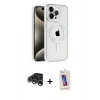 MARSİLYAN™- iPhone 15 Pro Kılıf Eksen Form Koleksiyonu - Siyah Joko 5D Cam + Raze Metal Kamera Lens - GS