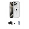 MARSİLYAN™- iPhone 15 Pro Kılıf Eksen Form Koleksiyonu - Siyah Joko Magic 5D Cam + Raze Metal Kamera Lens - SH