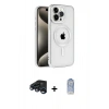 MARSİLYAN™- iPhone 15 Pro Kılıf Eksen Form Koleksiyonu - Siyah Joko Magic 5D Cam + Raze Metal Kamera Lens - LT