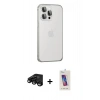 MARSİLYAN™- iPhone 15 Pro Kılıf Eksen Form Serisi - Siyah Joko 5D Cam + Raze Metal Kamera Lens - SH