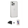 MARSİLYAN™- iPhone 15 Pro Kılıf Eksen Form Serisi - Siyah Joko 5D Cam + Raze Metal Kamera Lens - TMGI