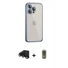 MARSİLYAN™- iPhone 15 Pro Kılıf Eksen Form Serisi - Siyah Joko Magic 5D Hayalet Cam + Raze Metal Kamera Lens - SH