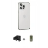 MARSİLYAN™- iPhone 15 Pro Kılıf Eksen Form Serisi - Siyah Joko Magic 5D Hayalet Cam + Raze Metal Kamera Lens - SH