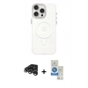 MARSİLYAN™- iPhone 15 Pro Kılıf Eksen Işık Prime - Şeffaf Royal Nano Ekran Koruyucu + Raze Metal Kamera Lens - GS