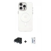 MARSİLYAN™- iPhone 15 Pro Kılıf Eksen Işık Prime - Siyah Bilvis 0.18mm Plus Cam Ekran Koruyucu + Raze Metal Kamera Lens - LT