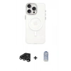 MARSİLYAN™- iPhone 15 Pro Kılıf Eksen Işık Prime - Siyah Joko Magic 5D Cam + Raze Metal Kamera Lens - TMGI