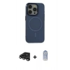 MARSİLYAN™- iPhone 15 Pro Kılıf Eksen Işık Prime - Siyah Joko Magic 5D Cam + Raze Metal Kamera Lens - TMGI