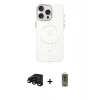 MARSİLYAN™- iPhone 15 Pro Kılıf Eksen Işık Prime - Siyah Joko Magic 5D Hayalet Cam + Raze Metal Kamera Lens - SH