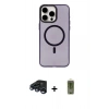 MARSİLYAN™- iPhone 15 Pro Kılıf Eksen Işık Prime - Siyah Joko Magic 5D Hayalet Cam + Raze Metal Kamera Lens - LT