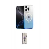 MARSİLYAN™- iPhone 15 Pro Kılıf Eksen Minimal Özel Seri - Siyah Bilvis 3D Cam Ekran Koruyucu