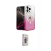 MARSİLYAN™- iPhone 15 Pro Kılıf Eksen Minimal Özel Seri - Siyah Bilvis 3D Cam Ekran Koruyucu