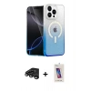 MARSİLYAN™- iPhone 15 Pro Kılıf Eksen Minimal Özel Seri - Siyah Joko 5D Cam + Raze Metal Kamera Lens - TMGI