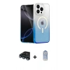 MARSİLYAN™- iPhone 15 Pro Kılıf Eksen Minimal Özel Seri - Siyah Joko Magic 5D Cam + Raze Metal Kamera Lens - LT