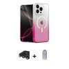 MARSİLYAN™- iPhone 15 Pro Kılıf Eksen Minimal Özel Seri - Siyah Joko Magic 5D Cam + Raze Metal Kamera Lens - LT