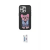 MARSİLYAN™- iPhone 15 Pro Kılıf İz Minimal Koleksiyonu - Siyah Bilvis 0.18mm Plus Cam Ekran Koruyucu