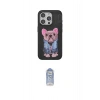 MARSİLYAN™- iPhone 15 Pro Kılıf İz Minimal Koleksiyonu - Siyah Joko Magic 5D Cam
