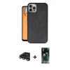 MARSİLYAN™- iPhone 15 Pro Kılıf Kıvılcım Işık Serisi - Şeffaf 360 Full Body Arka Koruyucu + Raze Metal Kamera Lens - TMGI