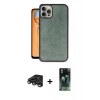 MARSİLYAN™- iPhone 15 Pro Kılıf Kıvılcım Işık Serisi - Şeffaf 360 Full Body Arka Koruyucu + Raze Metal Kamera Lens - TMGI
