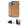 MARSİLYAN™- iPhone 15 Pro Kılıf Kıvılcım Işık Serisi - Siyah 3D Antistatik Mat Seramik Nano Ekran Koruyucu + Raze Metal Kamera Lens - GS
