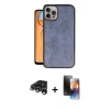 MARSİLYAN™- iPhone 15 Pro Kılıf Kıvılcım Işık Serisi - Siyah 3D Antistatik Mat Seramik Nano Ekran Koruyucu + Raze Metal Kamera Lens - GS