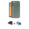 MARSİLYAN™- iPhone 15 Pro Kılıf Kıvılcım Işık Serisi - Siyah 3D Antistatik Seramik Nano Ekran Koruyucu + Raze Metal Kamera Lens - GS