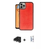 MARSİLYAN™- iPhone 15 Pro Kılıf Kıvılcım Işık Serisi - Siyah Bilvis 0.18mm Plus Cam Ekran Koruyucu + Raze Metal Kamera Lens - TMGI