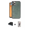 MARSİLYAN™- iPhone 15 Pro Kılıf Kıvılcım Işık Serisi - Siyah Bilvis 3D Cam Ekran Koruyucu + Raze Metal Kamera Lens - LT