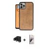 MARSİLYAN™- iPhone 15 Pro Kılıf Kıvılcım Işık Serisi - Siyah Bilvis 3D Mat Cam Ekran Koruyucu + Raze Metal Kamera Lens - SH