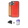 MARSİLYAN™- iPhone 15 Pro Kılıf Kıvılcım Işık Serisi - Siyah Bilvis 5in1 3D Magic Cam Ekran Koruyucu + Raze Metal Kamera Lens - GS