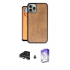 MARSİLYAN™- iPhone 15 Pro Kılıf Kıvılcım Işık Serisi - Siyah Bilvis 5in1 3D Magic Cam Ekran Koruyucu + Raze Metal Kamera Lens - GS
