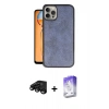 MARSİLYAN™- iPhone 15 Pro Kılıf Kıvılcım Işık Serisi - Siyah Bilvis 5in1 3D Magic Cam Ekran Koruyucu + Raze Metal Kamera Lens - SH