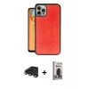 MARSİLYAN™- iPhone 15 Pro Kılıf Kıvılcım Işık Serisi - Siyah Bilvis Hayalet Cam Ekran Koruyucu + Raze Metal Kamera Lens - TMGI